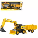 Машина Wenyi WY1139ABC-1 1:14 Utilaj special Excavator cu remorcă 3în1 (lumini/sunete)