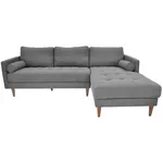 Canapea Deco City Dreapta Dark Grey