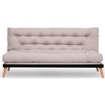 Canapea Trendy Saki Crema, extensibila (3 locuri)