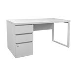 Masă de birou Deco Urban+Box incorporat 1500x680 White