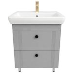 Шкаф под умывальник Mashtab 22276 Palma (ML) cu 2 sertare 650x470x850 Gri mat