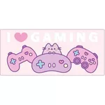 Covoraș pentru mouse Pyramid International GP2404947 Pusheen (I heart gaming)