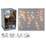 Гирлянда Promstore 49300 Огни новогодние Сосульки 360LED 7.1m, э/теп-бел, прозр каб