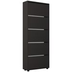 Raft pentru încălțăminte Mobildor-Lux Leo 80x27x203H cm Anthracite