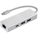 Adaptor IT Hama 200108 USB-C Multiport, 4 Ports, 2 x USB-A, LAN