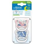 Suzetă Dr.Brown's PV12007 PreVent Glow, 0+ , 2шт, pink