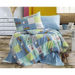 Домашний текстиль Cottony SLPR Ranforcce Tedy blue/Blue inchis: 1 per