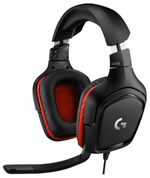 Gaming Headset Logitech G332 Prodigy, 50mm drivers, 20-20000Hz, 39 Ohm, 107dB, 280g. 3.5mm Black/Red