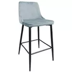 Барный стул Deco Clasic Light Blue+Black Legs