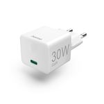 Зарядное устройство сетевое Hama 201998 Fast Charger USB-C PD/QCВ®/GaN Mini 30W white