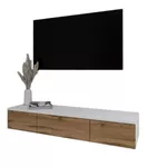 Тумба напольная для TV Smartex (16579) Т10 140 TV-Навесная Alb+Stejar inchis