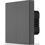 Întrerupător electric Sonoff Wi-Fi Smart Wall Switch SwitchMan M5 2-Gang (Neutral Wire), Dim Gray
