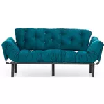 Canapea Trendy Nitta Triple Verde Petrol, extensibila (3 locuri)