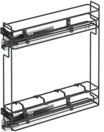 Фурнитура для мебели Starax S-2422-A бутылочница 150мм антр пз ч/в L