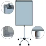 Офисная доска Office Line OL.BD50 Tabla flipchart-magnet, 70x100, baza alba, cu roti