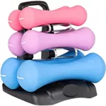 Ganteră inSPORTline 6963 Set gantere neopren cu suport Prene 23426