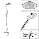 Sistema de  dus  hansgrohe Crometta S Showerpipe 240 1jet cu termostat pentru baie