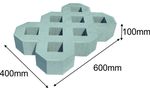 Bибролитая тротуарная плитка 60x40