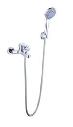 Смеситель для ванны Hydro S Set baterie cadă cu pară și furtun, Aquafix 603, crom (0400372)