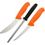 Cuțit turistic MoraKniv Hunting Set Orange 2 knives/sharpening steel