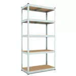 Cтеллаж складской Nex Home Raft metalic Budget 1800x600x400mm, 5 polite MDF, galvanizat
