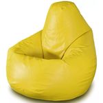 Кресло-мешок BeanBag BM0561, Груша из глянцевой экокожи Max, L, Жёлтый
