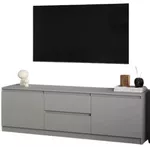 Comodă TV MebelStar NEO 2S2D 150x43x53 Grey (MBS-1256)