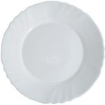 Тарелка Bormioli Rocco 27081 десертная 20cm Ebro, белая, стеклокерамика
