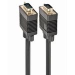 Cable VGA Premium 15.0m, HD15M/HD15M Black, Cablexpert, CC-PPVGA-15M-B