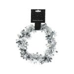 Новогодний декор Promstore 49197 Мишура елочная Снежинки 5m, серебряный