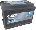 exide premium 12v 77ah 760en 278x175x190 -/+