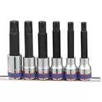 Set de tubulare, bite, duze King Tony 4116PR набор насадок RIBE М9-М16, дл.100мм 1/2