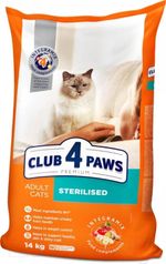 CLUB 4 PAWS Hrana uscata premium pentru pisici adulte sterilizate 14 kg