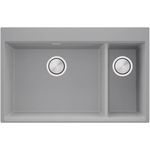 Мойка кухонная Primagran Oslo 80 Duo Top Grey + accesorii 530x780 MOVKS