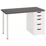 Офисный стол Ikea Lagkapten/Alex 120x60 Grey/White