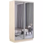 Шкаф Mobildor-Lux Раздвижные зеркальные двери Fox (100x60x210H см) Sonoma