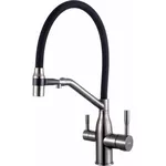 Смеситель кухонный Frap F 4397-9 (chiuveta plus flexibil) Alama GRAFIT