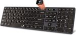 Keyboard Genius SlimStar 126, Low-profile, Multimedia, Chocolate keys, Smart, Black, USB