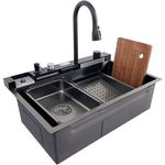 Мойка кухонная со смесителем SanDonna HD7550 Negru