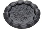 Подставка-тарелка декоративная чеканка 11.5cm, черная