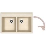 Мойка кухонная со смесителем Dr.Gans Astra 780 + SanDonna F 1069 bej