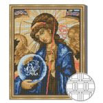 Картина по номерам Art Gallery QB205241 Mozaic cu diamante patrate 40x50cm Arhanghelul Gavriil