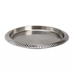 Tavă de bucătărie Excellent Houseware 24655 Tava D35сm Hamered Lines, din metal, argintie