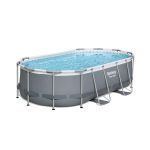 Piscina Power Steel Oval 427x250x100cm, 7250L, cadru metalic