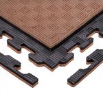 Saltea sportivă inSPORTline SL-00014016 Tatami mat Eva, 100x100x2cm, 80kg/m3 (cafeniu-negru) IN25874-5