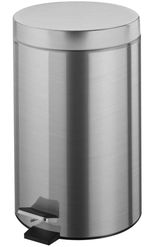 Урна для мусора Bisk 00125 cu pedala 3L inox, crom mat, BISK