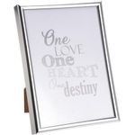 Фото-рамка Promstore 26381 Фоторамка пластиковая 13x18cm, серебряная