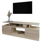 Comodă TV Smartex (16539) Т9 180cm TV Ivory+Stejar Deschis