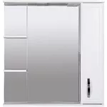 Зеркало для ванной Bayro Allure 800x750 правый белый мат