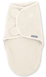 Аксессуар для пеленания Bright Starts 17386-003 Ingenuity SwaddleMe din muselina, 0-3 luni, 1.5 TOG, Cream